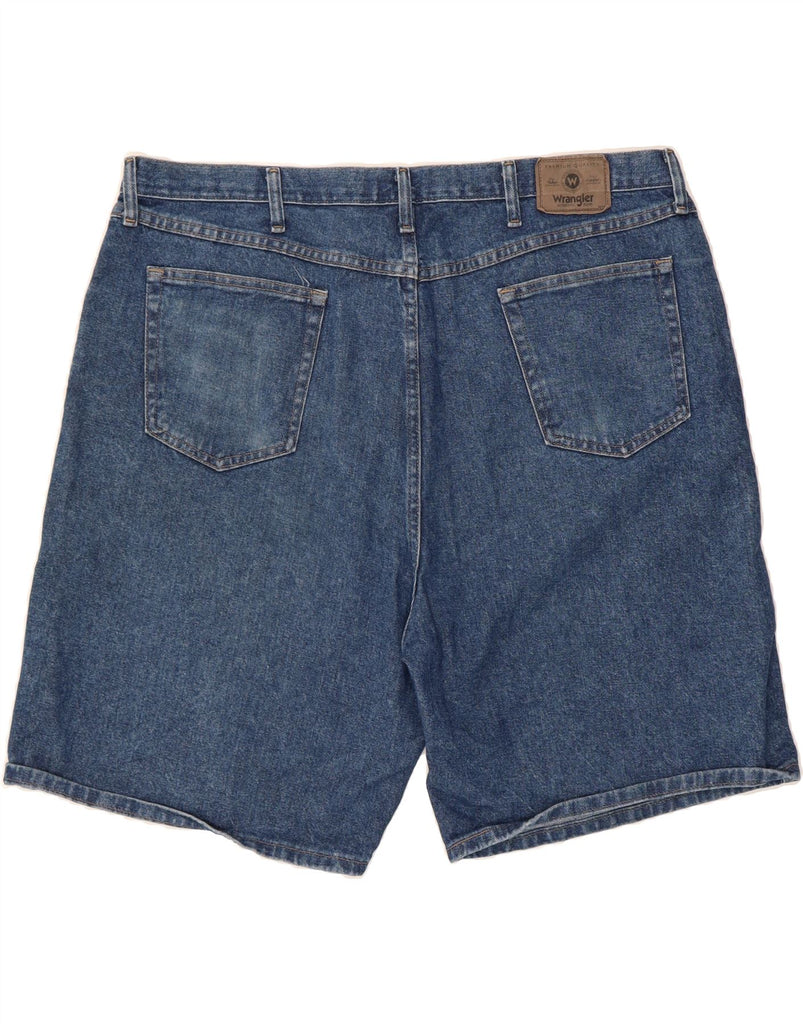 WRANGLER Mens Relaxed Fit Denim Shorts W44 2XL Blue Cotton Vintage Wrangler and Second-Hand Wrangler from Messina Hembry 