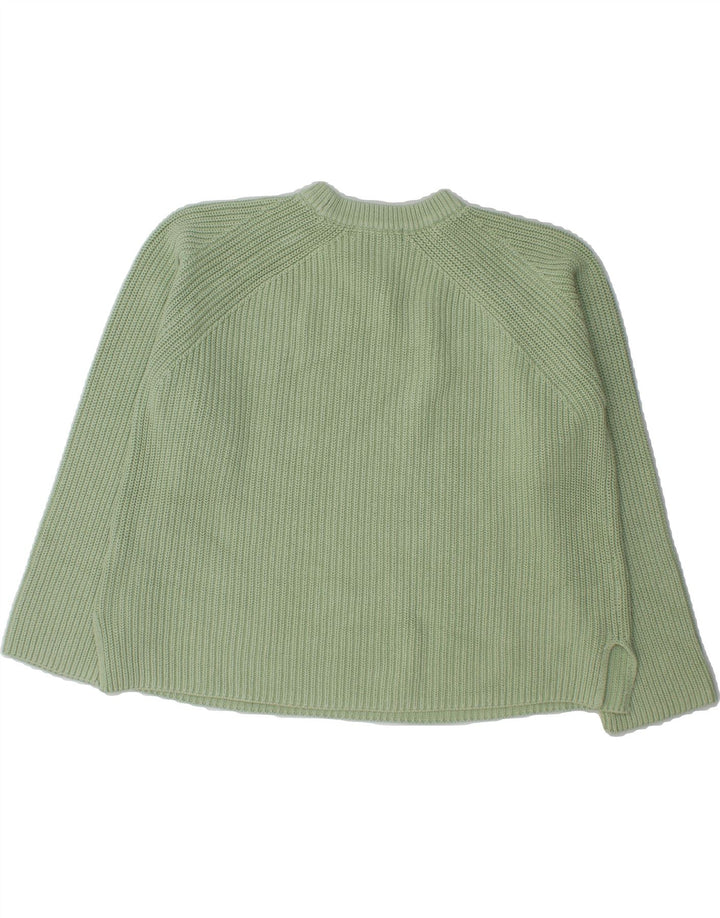 MARKS & SPENCER Womens Crew Neck Jumper Sweater UK 16 Large Green Vintage Marks & Spencer and Second-Hand Marks & Spencer from Messina Hembry 