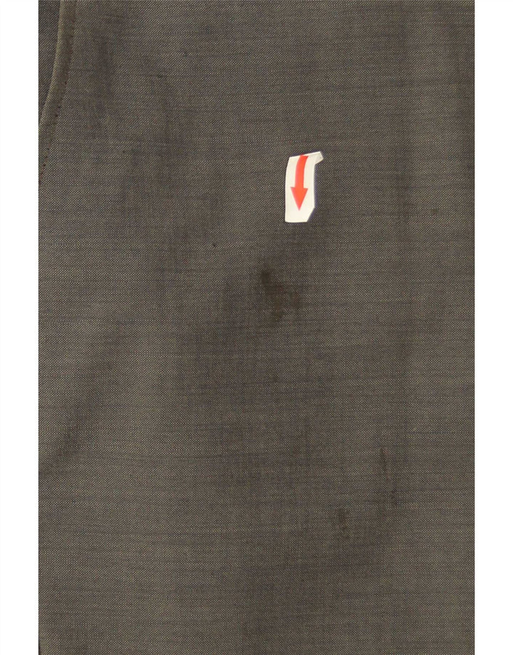 Marks & Spencer Mens Straight Suit Trousers W40 L30 Green Wool