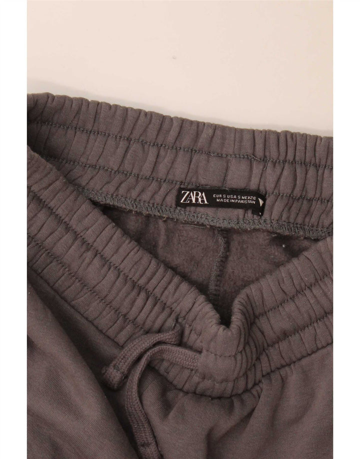 Zara Mens Cargo Tracksuit Trousers Joggers Small Grey
