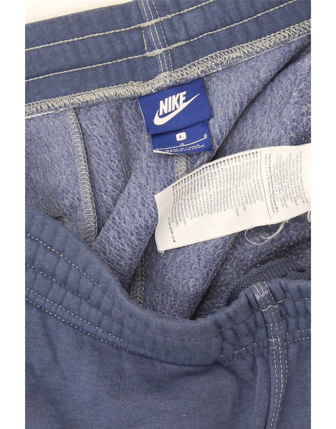 Nike Mens Tracksuit Trousers Joggers Large Navy Blue Cotton