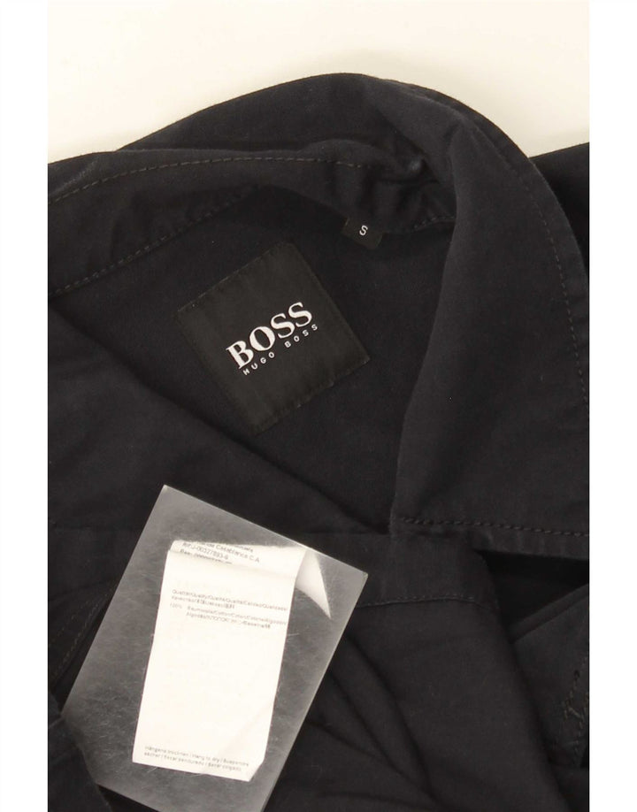 Hugo Boss Mens Utility Jacket UK 36 Small Navy Blue Cotton