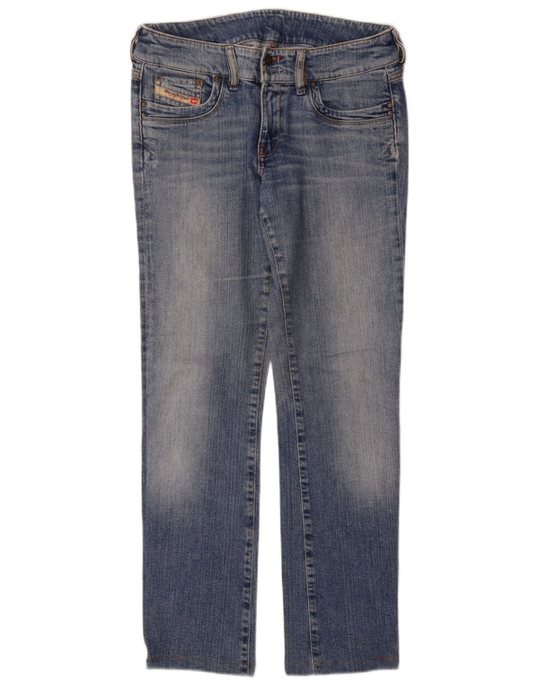 Diesel Womens Straight Jeans W28 L29 Blue Cotton