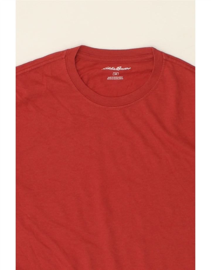 EDDIE BAUER Mens T-Shirt Top Medium Red Cotton Vintage Eddie Bauer and Second-Hand Eddie Bauer from Messina Hembry 