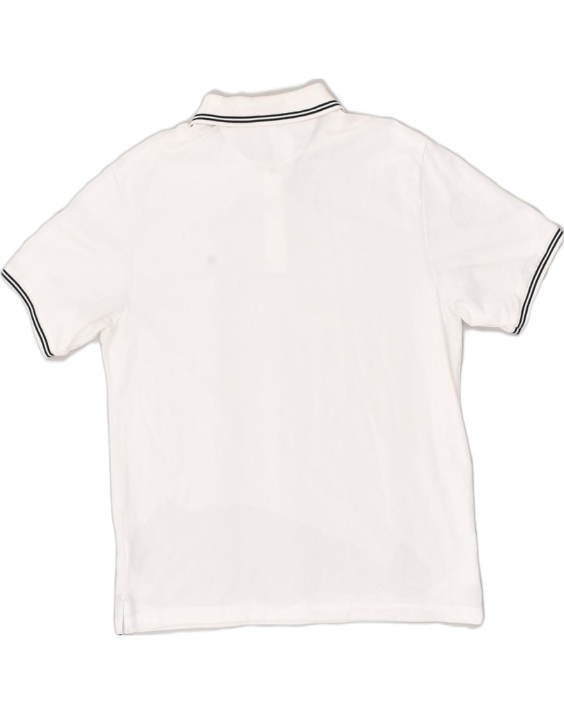 CHAMPION Mens Easy Fit Polo Shirt XL White Cotton | Vintage Champion | Thrift | Second-Hand Champion | Used Clothing | Messina Hembry 