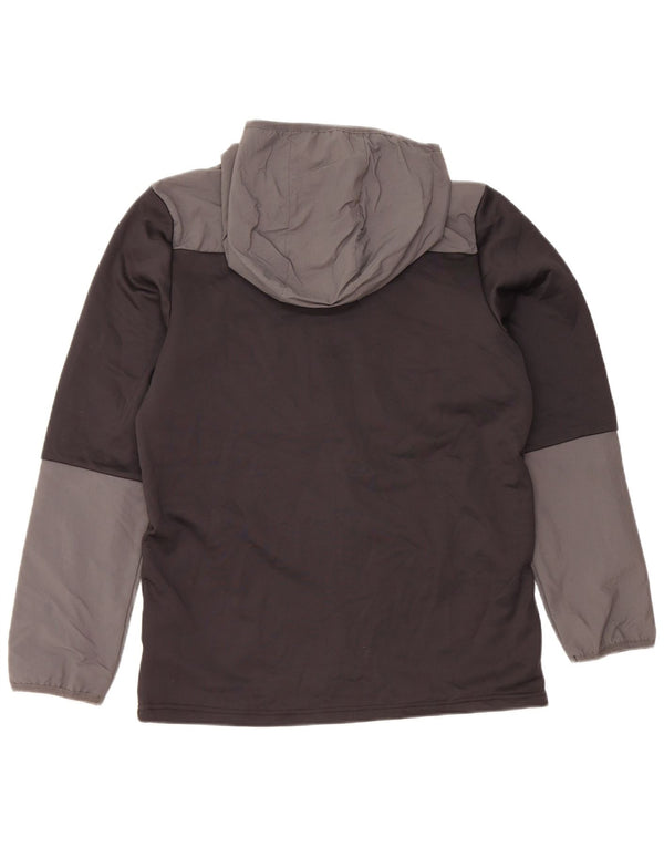 BERGHAUS Boys Zip Hoodie Sweater 12-13 Years Black Polyester