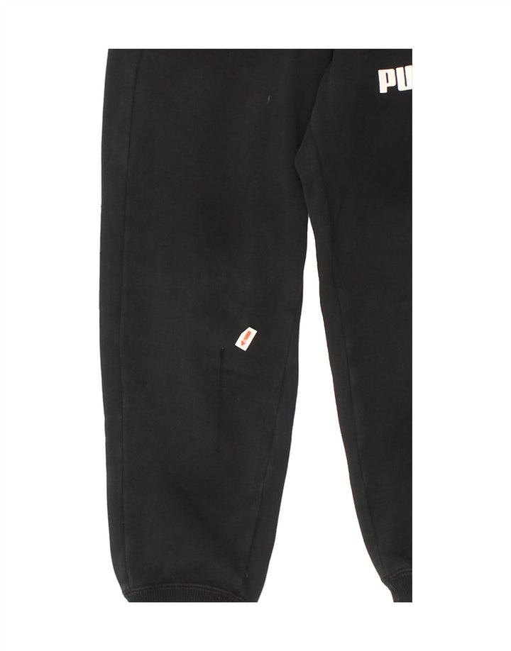 PUMA Boys Tracksuit Trousers Joggers 7-8 Years Black | Vintage Puma | Thrift | Second-Hand Puma | Used Clothing | Messina Hembry 