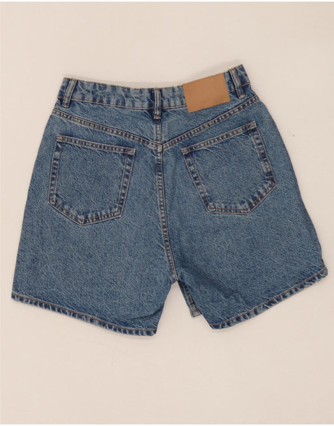 ZARA Womens Denim Shorts EU 38 Small W28  Blue Cotton
