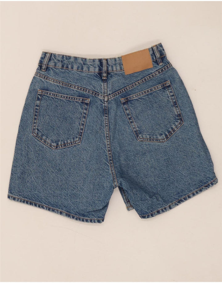 ZARA Womens Denim Shorts EU 38 Small W28  Blue Cotton