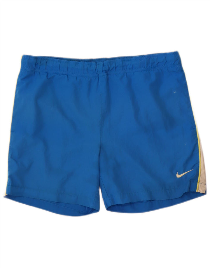 Nike Mens Swimming Shorts Medium Blue Colourblock Polyester