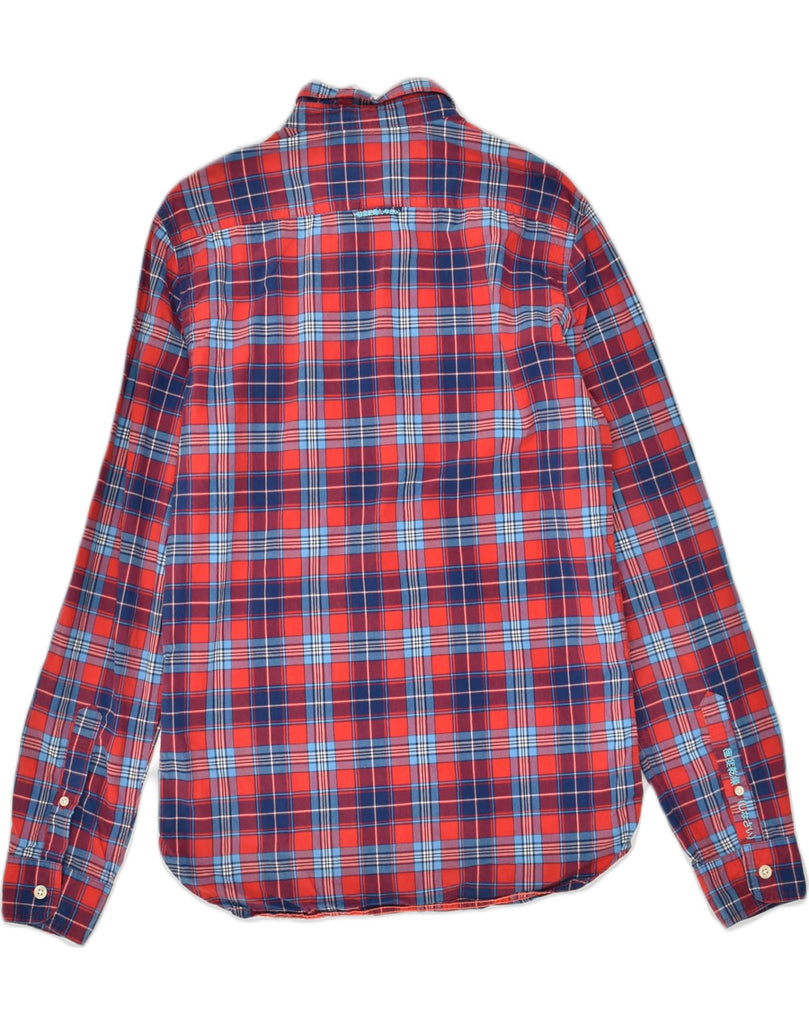 SUPERDRY Mens Shirt Medium Red Check Cotton | Vintage Superdry | Thrift | Second-Hand Superdry | Used Clothing | Messina Hembry 