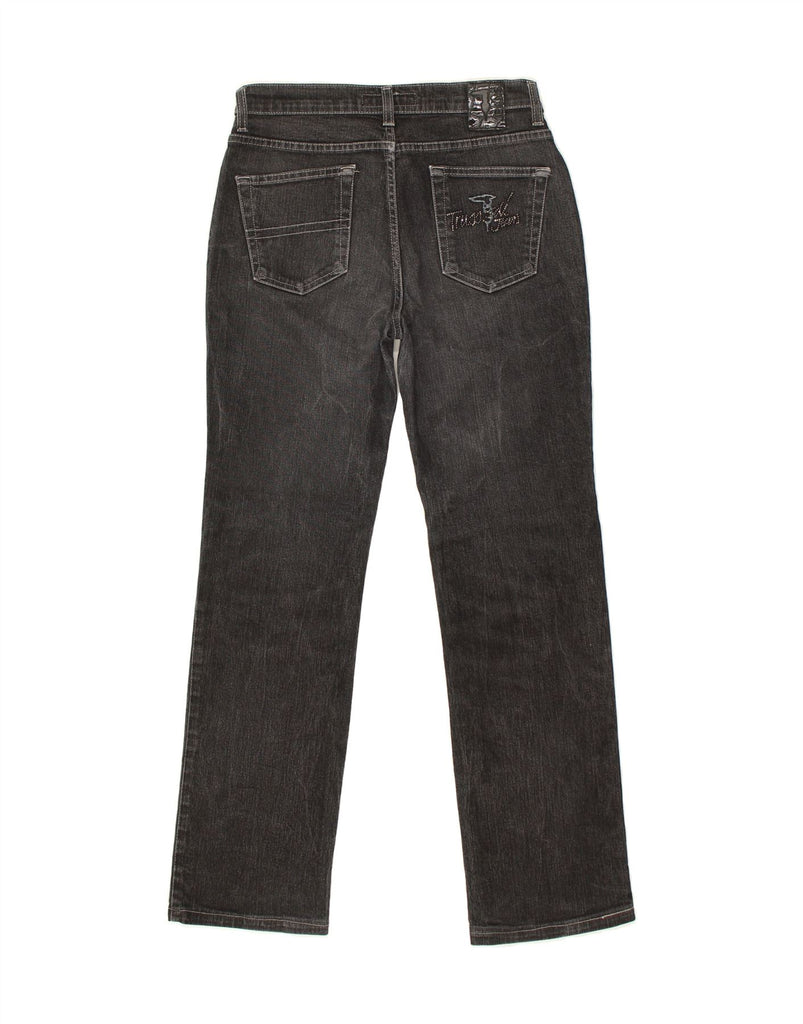 TRUSSARDI Womens Straight Jeans W27 L28 Black Cotton | Vintage Trussardi | Thrift | Second-Hand Trussardi | Used Clothing | Messina Hembry 