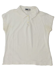 FILA Womens Polo Shirt IT 48 XL White Cotton