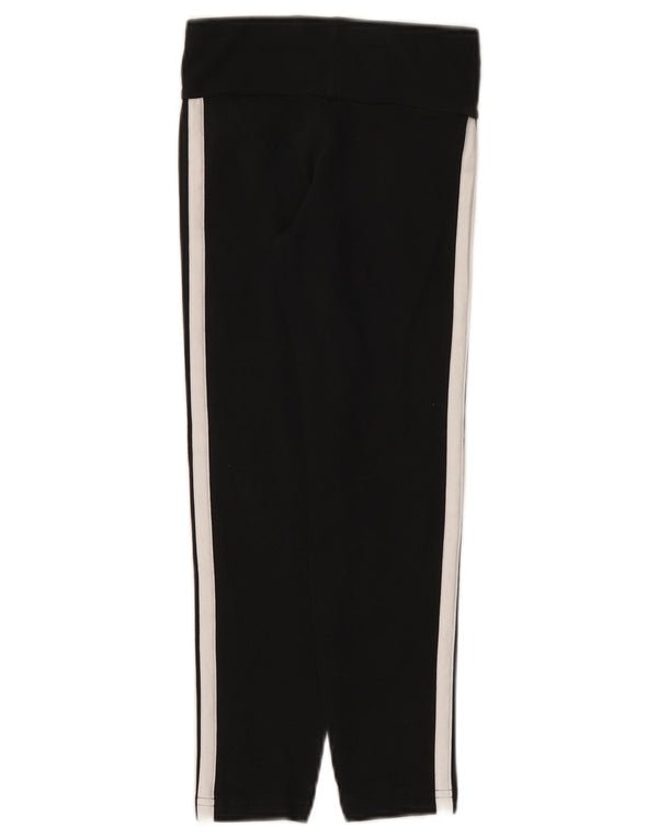 Adidas Girls Leggings 7-8 Years Black Cotton
