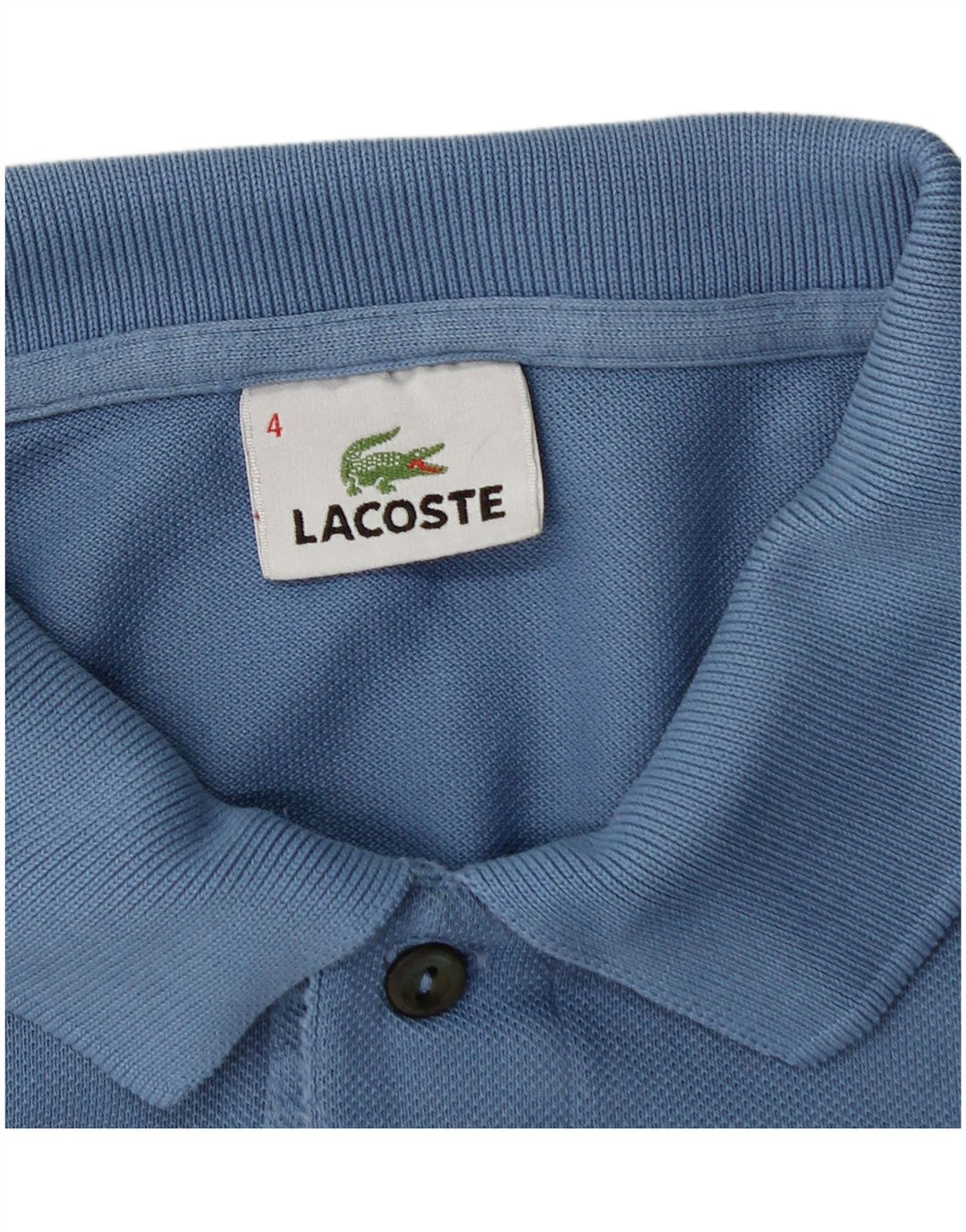 Lacoste Mens Polo Shirt Size 4 Medium Blue