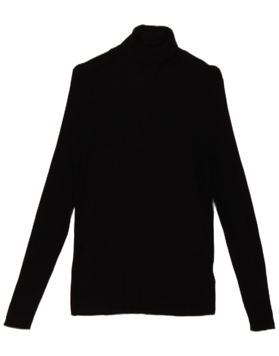 Marks & Spencer Womens Top Long Sleeve UK 16 Large Black Viscose