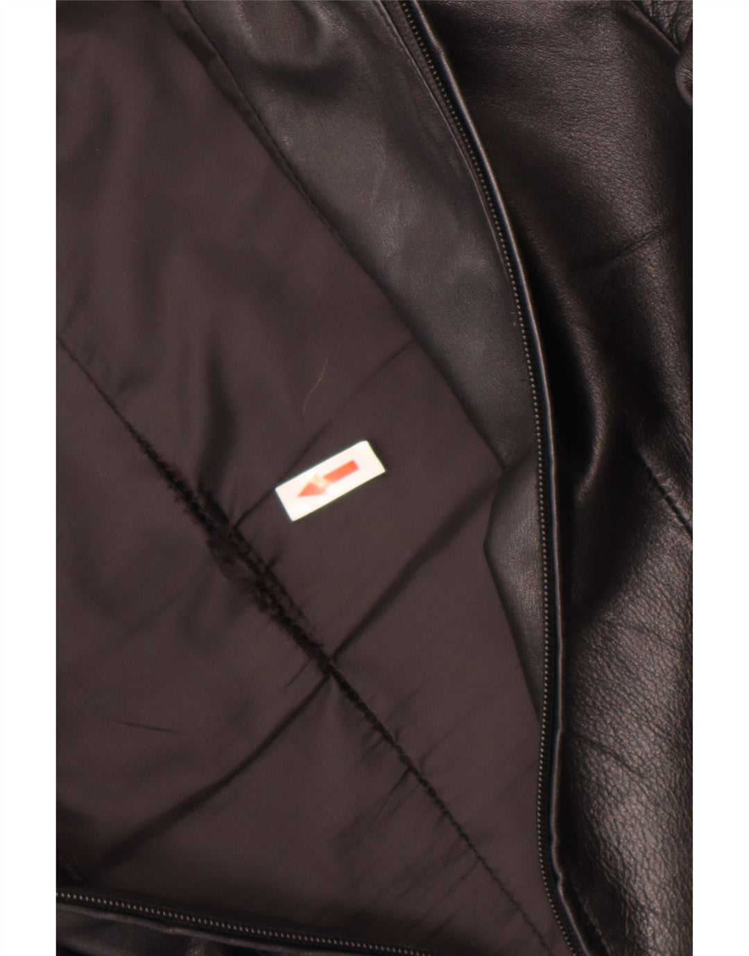 Vintage Womens Leather Jacket UK 8 Small Black Leather