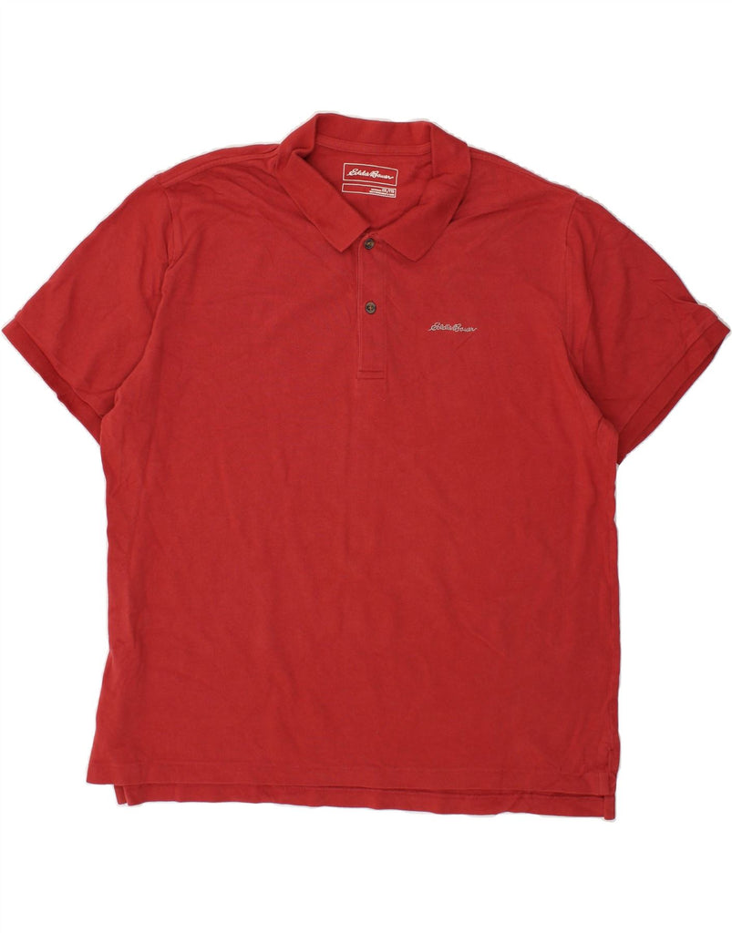 EDDIE BAUER Mens Polo Shirt 2XL Red Cotton | Vintage Eddie Bauer | Thrift | Second-Hand Eddie Bauer | Used Clothing | Messina Hembry 