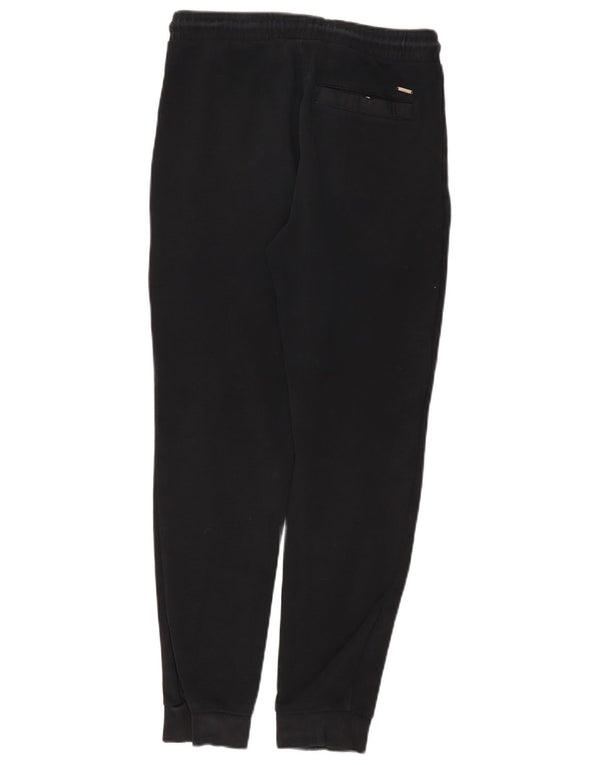 Marks & Spencer Womens Tracksuit Trousers Joggers UK 10 Small Black Cotton