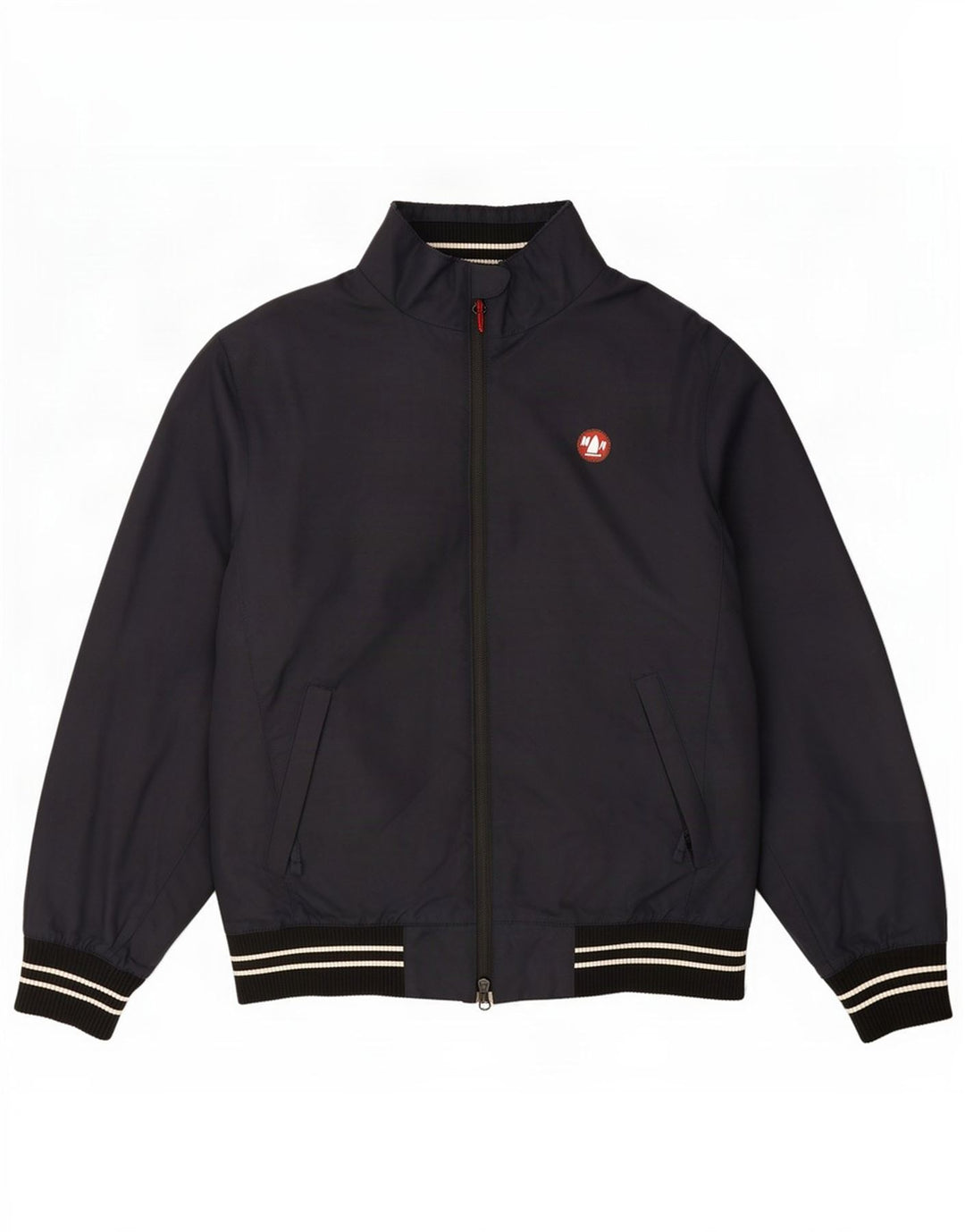 Murphy & Nye Mens Bomber Jacket UK 38 Medium Navy Blue Polyester
