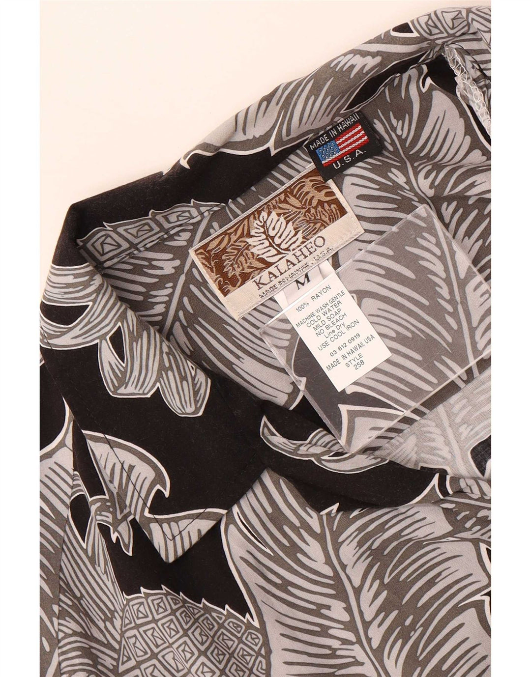 Kalaheo Mens Hawaiian Short Sleeve Shirt Medium Multicoloured Floral Rayon