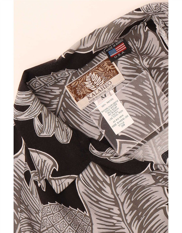 Kalaheo Mens Hawaiian Short Sleeve Shirt Medium Multicoloured Floral Rayon