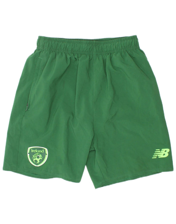 New Balance Boys Ireland Sport Shorts 12-13 Years Green Polyester