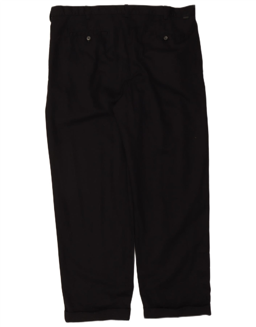Izod Mens Pegged Chino Trousers W42 L32 Black Cotton
