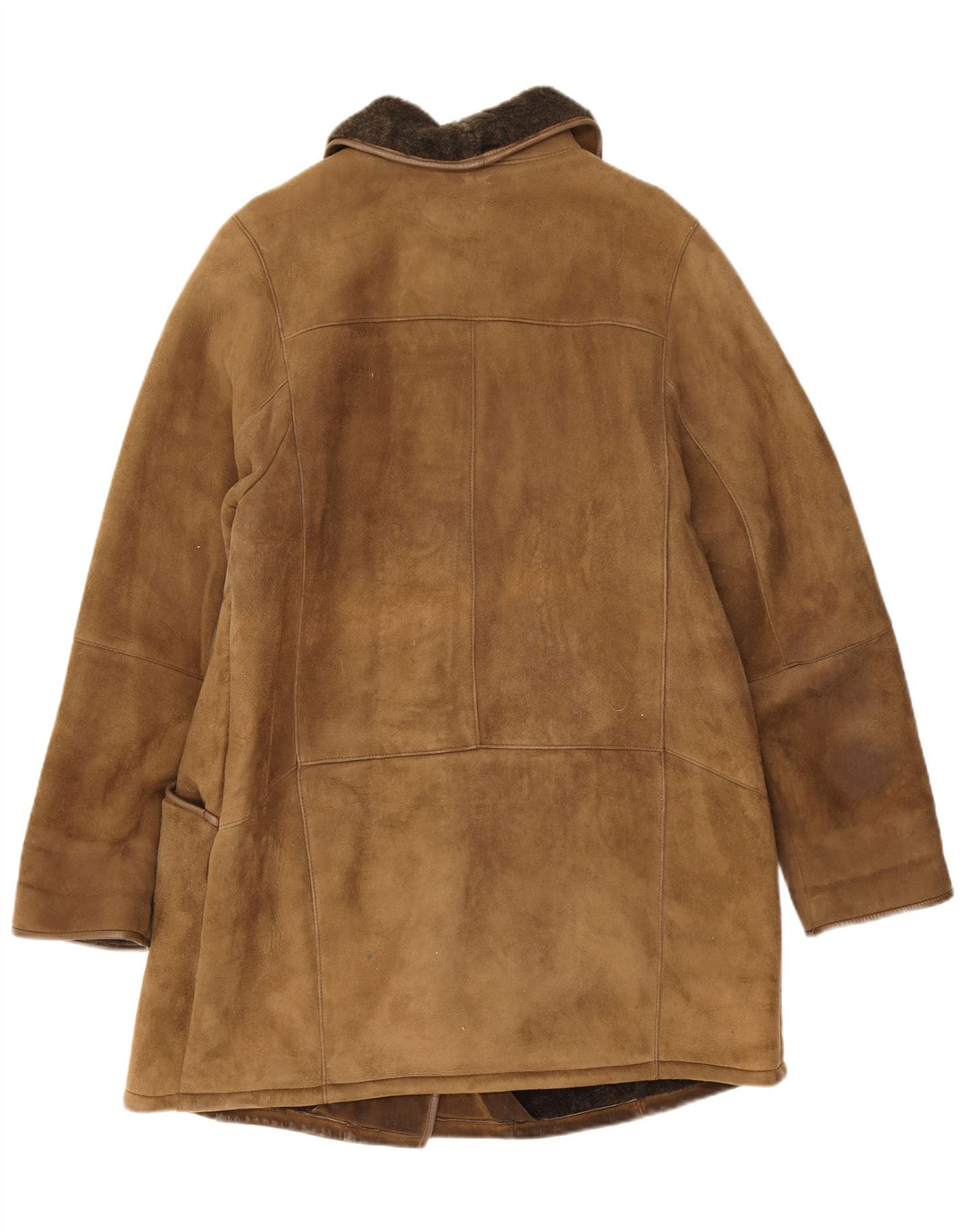 Friitala Womens Shearling Jacket EU 40 Medium Beige