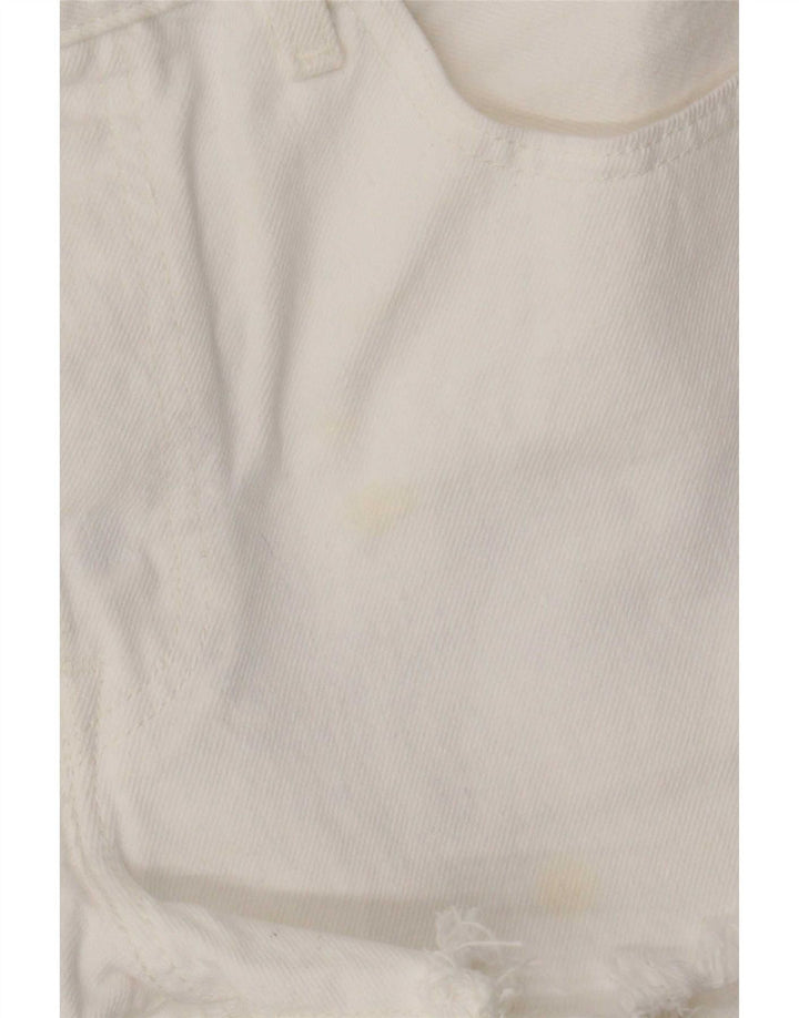 Levi's Womens 501 Denim Shorts W28 Medium White Cotton