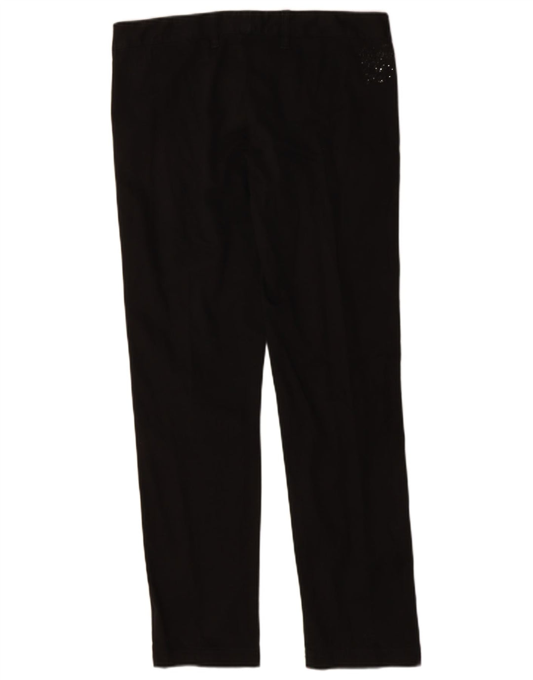 CALVIN KLEIN Womens Straight Chino Trousers W29 L29 Black