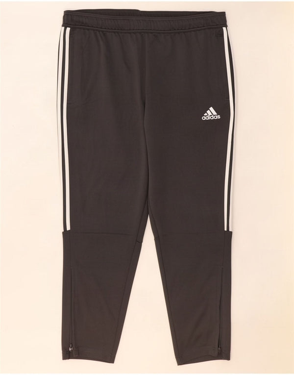 Adidas Mens Tracksuit Trousers 2XL Grey Polyester