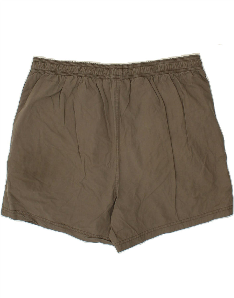 REEBOK Mens Sport Shorts XL Khaki Polyester Vintage Reebok and Second-Hand Reebok from Messina Hembry 