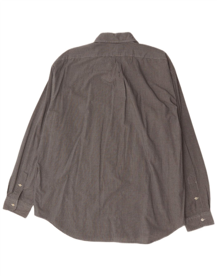 Ralph Lauren Mens Blake Shirt XL Grey Gingham Cotton