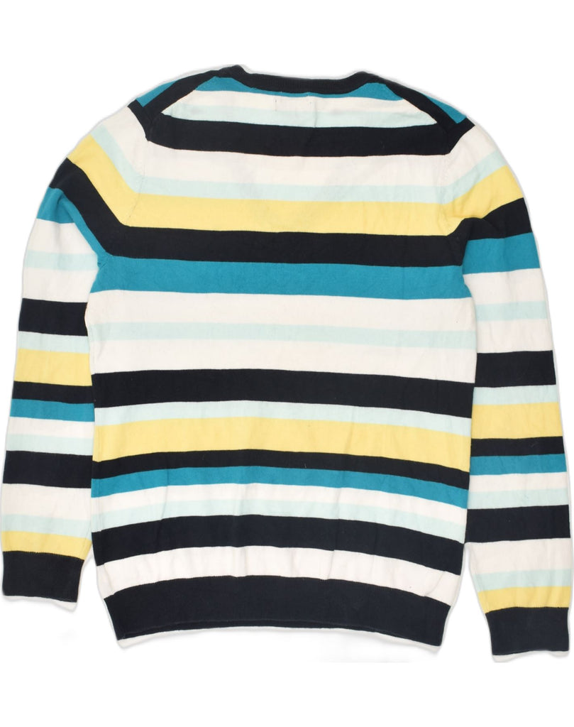 TOMMY HILFIGER Womens V-Neck Jumper Sweater UK 18 XL Multicoloured Striped | Vintage Tommy Hilfiger | Thrift | Second-Hand Tommy Hilfiger | Used Clothing | Messina Hembry 