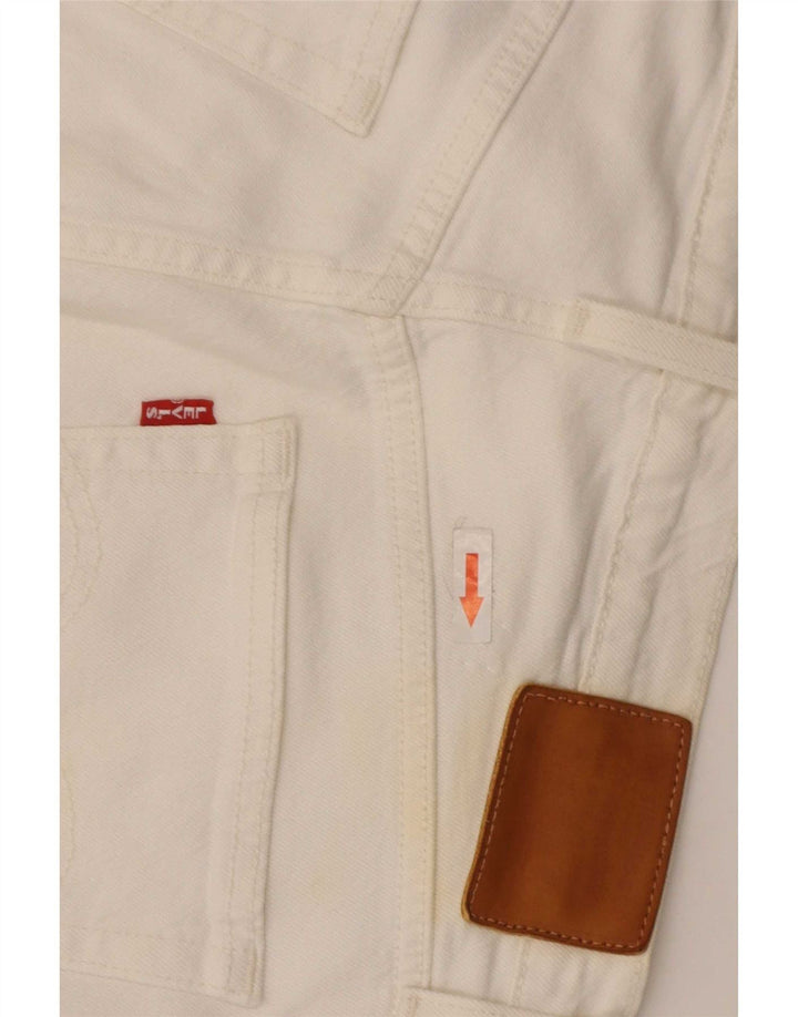 Levi's Mens Straight Jeans W29 L28 White Cotton