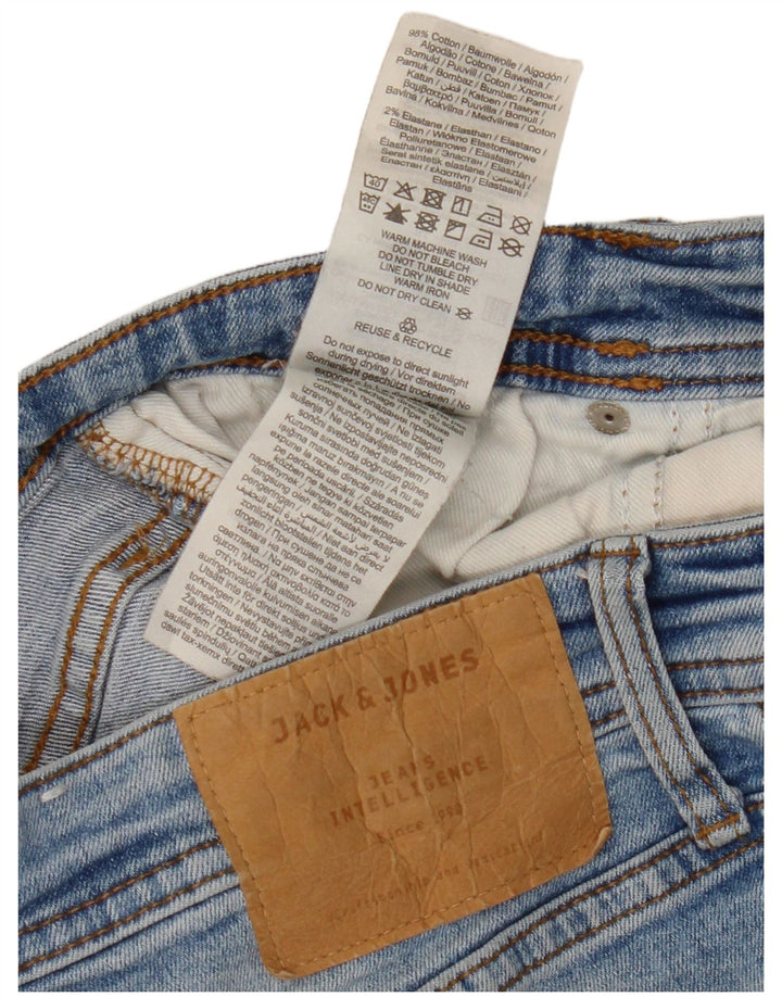 Jack & Jones Mens GLENN Slim Jeans W32 L30 Blue Cotton