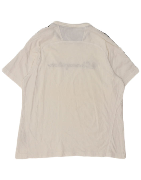 Champion Mens Graphic T-Shirt Top XL White Colourblock Cotton
