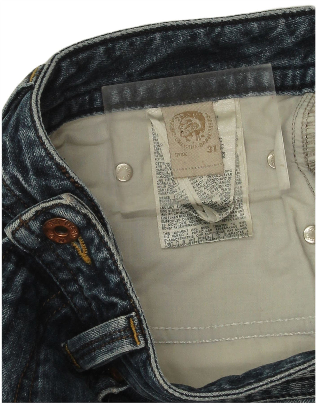 Diesel Mens Slim Jeans W31 L33 Blue Cotton