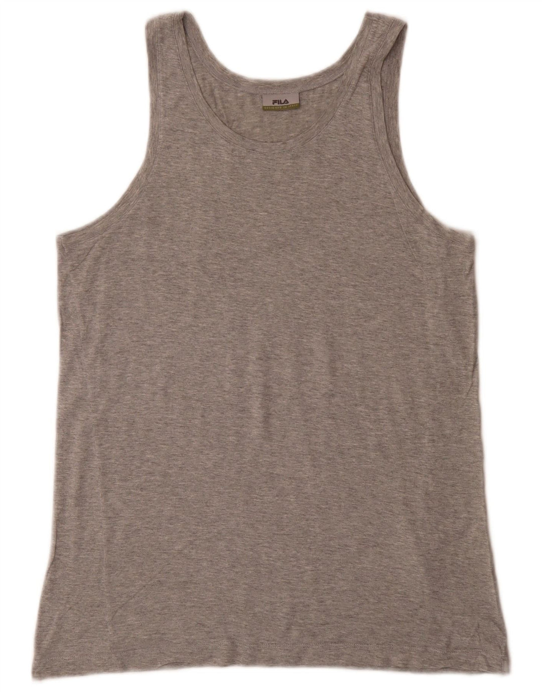 Fila Mens Vest Top Medium Grey Flecked Cotton