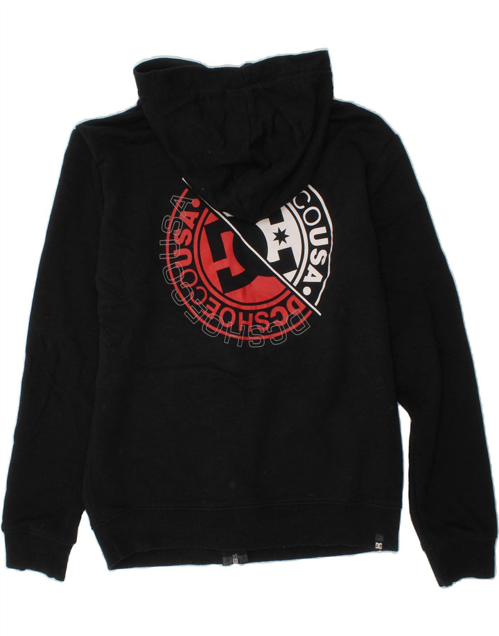 DC Boys Graphic Zip Hoodie Sweater 11-12 Years Medium  Black Cotton Vintage DC and Second-Hand DC from Messina Hembry 