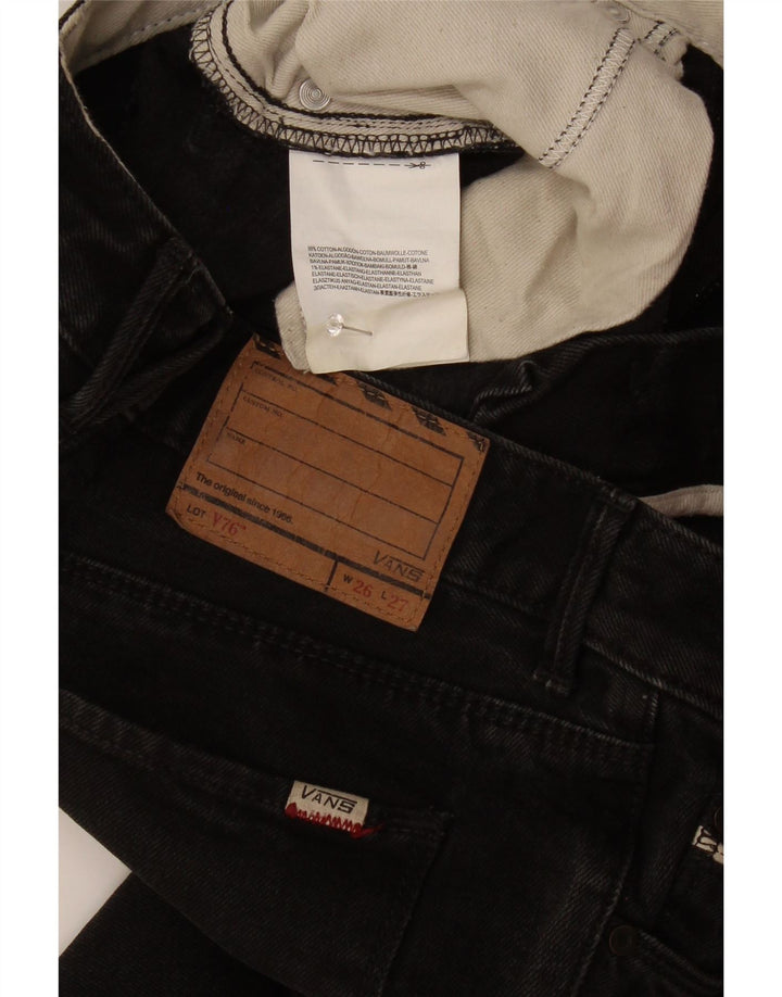 Vans Womens Slim Jeans W26 L27 Black Cotton