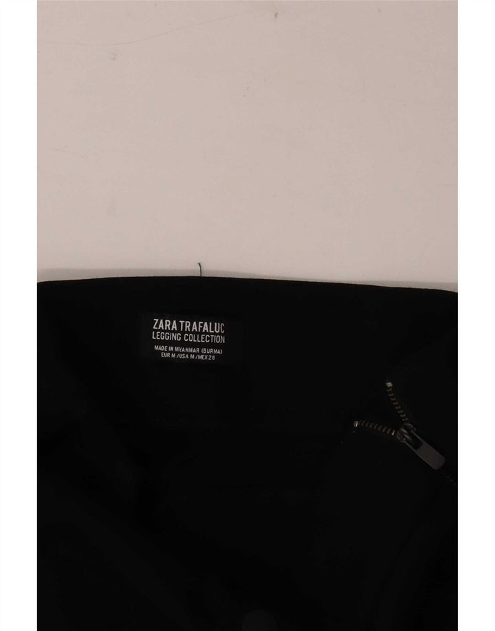 Zara Womens Leggings UK 14 Medium  Black