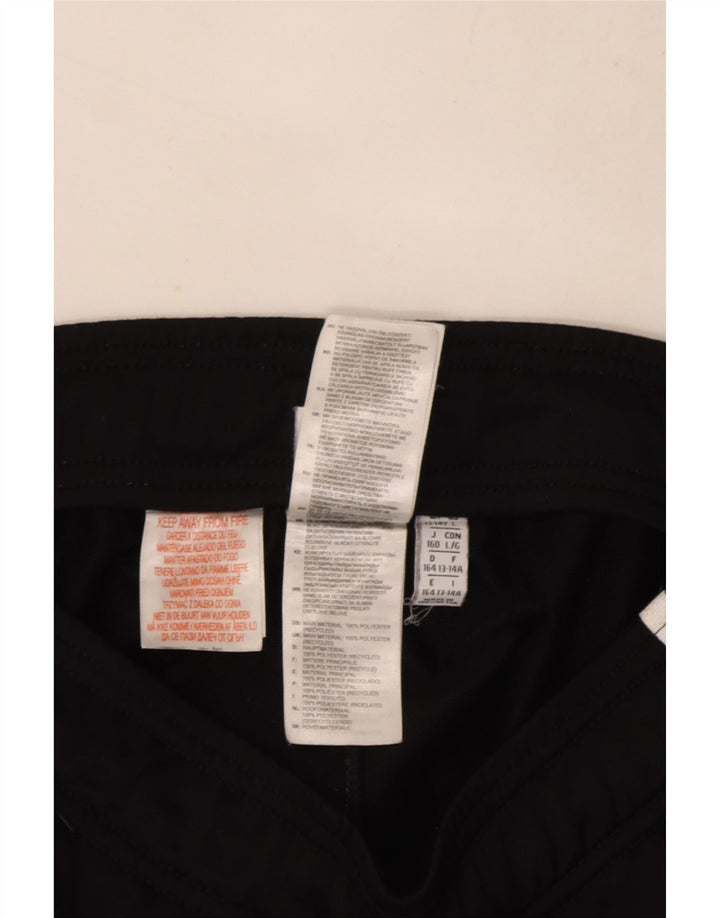 Adidas Boys Tracksuit Trousers Joggers 13-14 Years Black Polyester