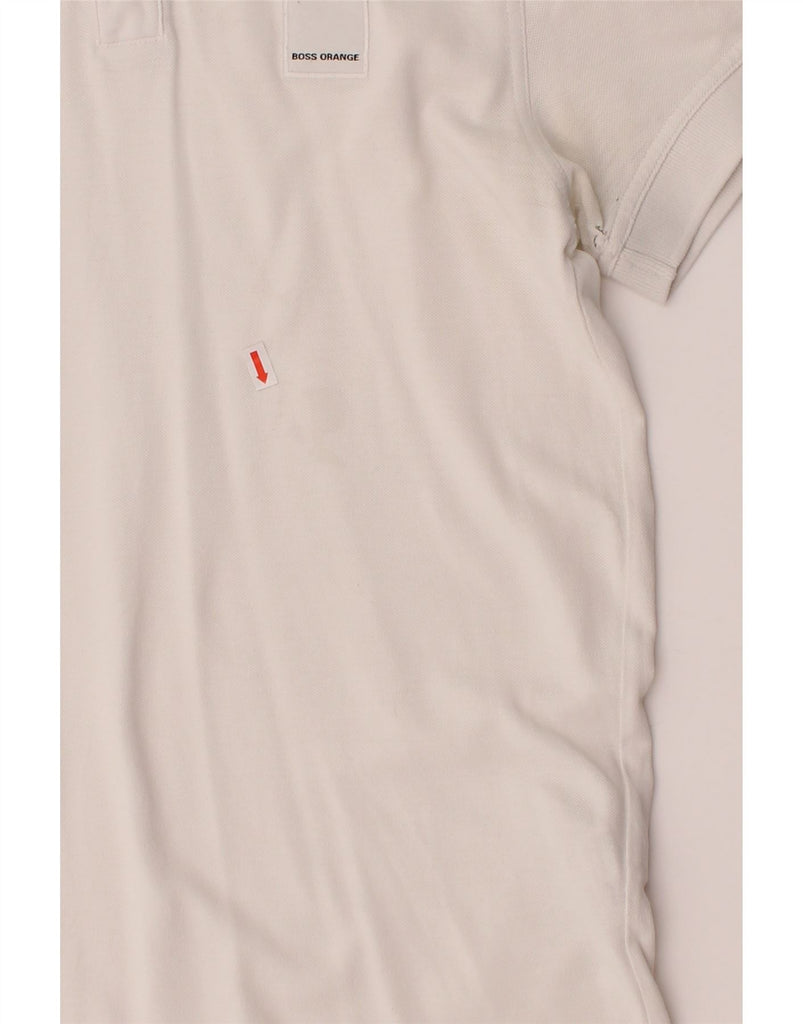 HUGO BOSS Mens Polo Shirt Small White Cotton Vintage Hugo Boss and Second-Hand Hugo Boss from Messina Hembry 