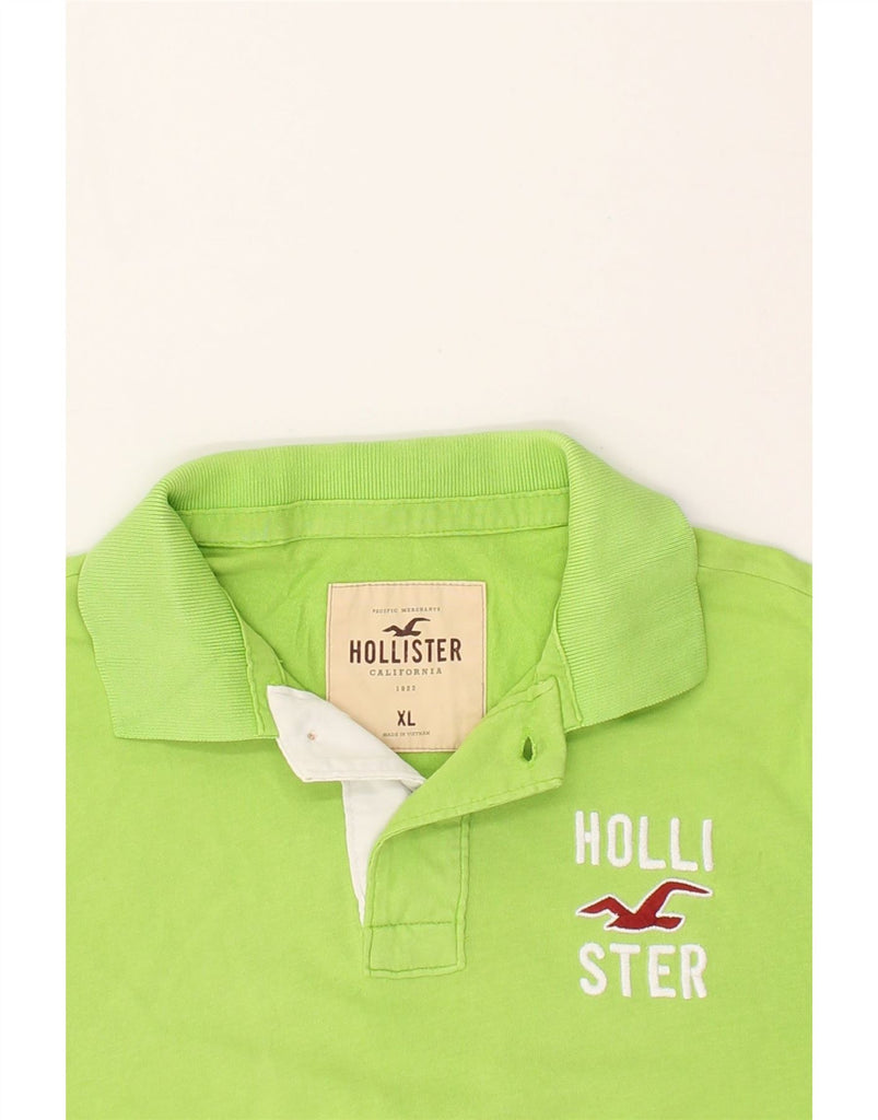 HOLLISTER Mens Polo Shirt XL Green Cotton | Vintage Hollister | Thrift | Second-Hand Hollister | Used Clothing | Messina Hembry 