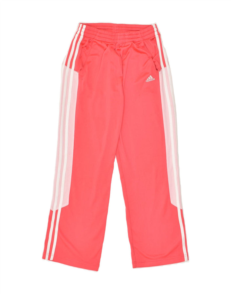 ADIDAS Girls Tracksuit Trousers 11-12 Years Pink Polyester | Vintage Adidas | Thrift | Second-Hand Adidas | Used Clothing | Messina Hembry 