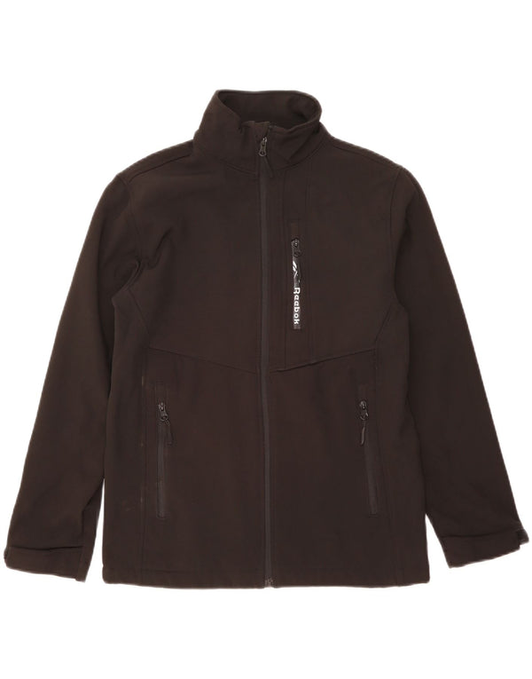Reebok Boys Windbreaker Jacket 14-15 Years Large Black