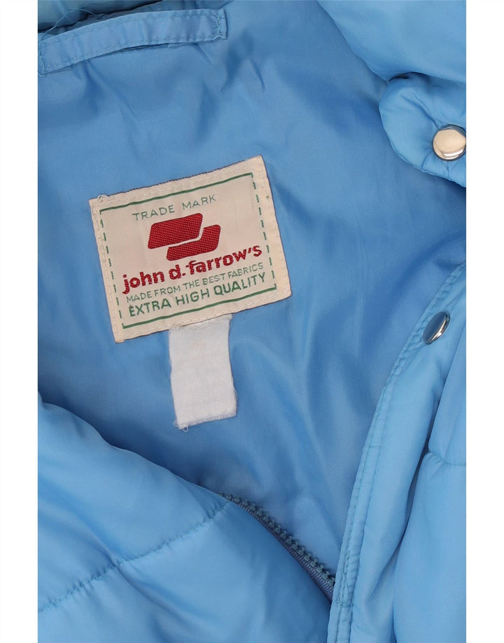 Vintage Mens Padded Jacket UK 40 Large Blue