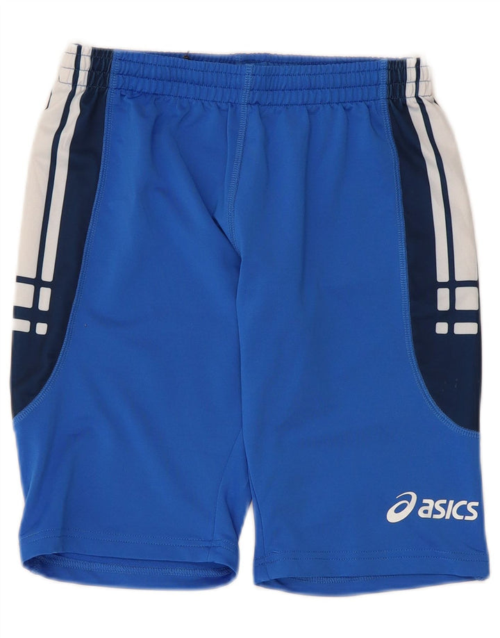 Asics Mens Sport Shorts Large  Blue Colourblock Polyester